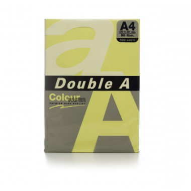 Spalvotas popierius Double A,  A4, 80 g/m² 500l. CHEESE