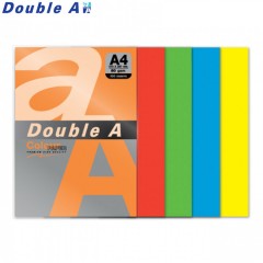 Spalvotas popierius Double A, Rinkinys, A4, 80 g/m² 5x20l. (Ryškios)