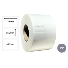 Lipnios etiketės 75x150mm (350 vnt.) – PP