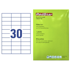 Lipnus popierius 70x29,7 (A4, 30 etikečių lape) – RedStar