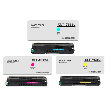 Kasetė Samsung CLT-C505L; CLT-M505L; CLT-Y505L
