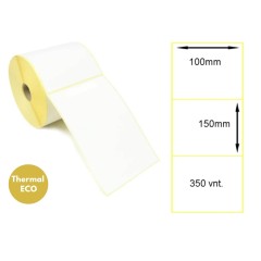 Lipnios termo etiketės 100x150mm (350 vnt.) – Thermal ECO