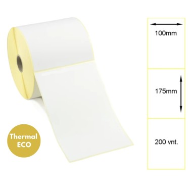 Lipnios termo etiketės 100x175mm (300 vnt.) – Thermal ECO