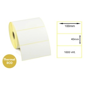 Lipnios termo etiketės 100x40mm (1000 vnt.) – Thermal ECO