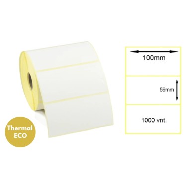 Lipnios Termo etiketės 100x59mm. 1000 vnt (Thermal ECO)