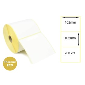 Lipnios termo etiketės 102x102mm (700 vnt.) – Thermal ECO