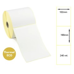 Lipnios termo etiketės 102x190mm (240 vnt.) – Thermal ECO