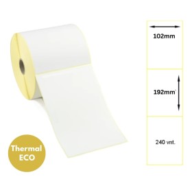 Lipnios termo etiketės 102x192mm (240 vnt.) – Thermal ECO