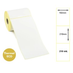 Lipnios termo etiketės 102x210mm (210 vnt.) – Thermal ECO