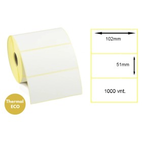 Lipnios termo etiketės 102x51mm (1000 vnt.) – Thermal ECO