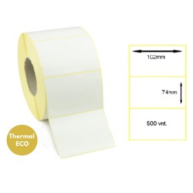 Lipnios termo etiketės 102x74mm (500 vnt.) – Thermal ECO Lipnios termo etiketės 102x74mm (500 vnt.) – Thermal ECO