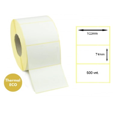 Lipnios termo etiketės 102x74mm (500 vnt.) – Thermal ECO