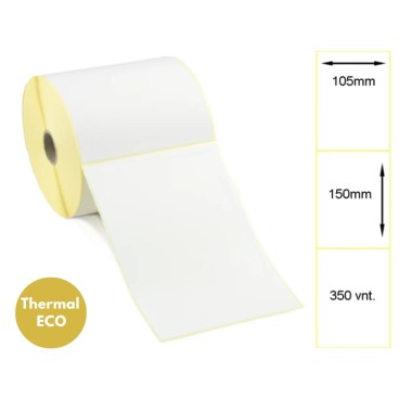 Lipnios etiketės 105x150mm (350 vnt.) – Thermal ECO