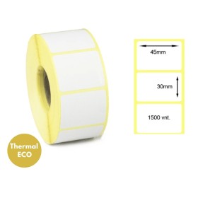 Lipnios termo etiketės 45x30mm (1500 vnt.) – Thermal ECO