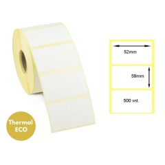 Lipnios termo etiketės 52x59mm (500 vnt.) – Thermal ECO