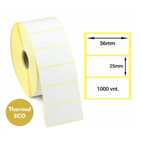 Lipnios termo etiketės 56x25mm (1000 vnt.) – Thermal ECO