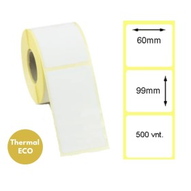 Lipnios termo etiketės 60x99mm (500 vnt.) – Thermal ECO