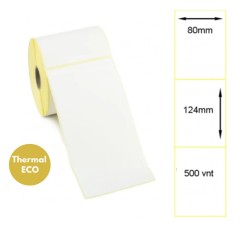 Lipnios termo etiketės 80x124mm (500 vnt.) – Thermal ECO Lipnios termo etiketės 80x124mm (500 vnt.) – Thermal ECO