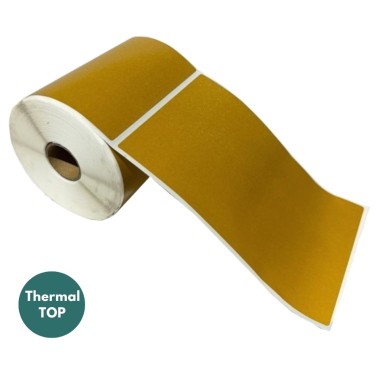 Lipnios termo etiketės 102x152mm (280 vnt.) – Thermal TOP, tamsiai auksinės