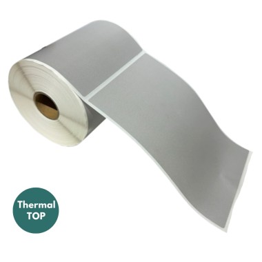 Lipnios termo etiketės 102x152mm (280 vnt.) – Thermal TOP, sidabrinės