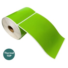 Lipnios termo etiketės 102x152mm (280 vnt.) – Thermal TOP, žalios