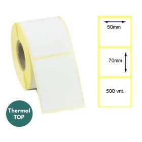 Lipnios termo etiketės 50x70mm (500 vnt.) – Thermal TOP