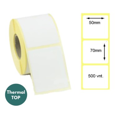 Lipnios termo etiketės 50x70mm (500 vnt.) – Thermal TOP