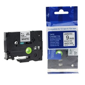Brother TZe-221 Lipni juostelė (9 mm, juodas ant baltos) – Eco