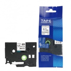 Brother HSe-231 (HSe-231E) termo vamzdelis 11,7 mm, juodas ant balto – Premium