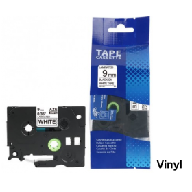 Brother TZE-V221 Lipni juostelė (9 mm, juoda ant baltos vinilinė) – Eco Brother TZE-V221 Lipni juostelė (9 mm, juoda ant baltos vinilinė) – Eco
