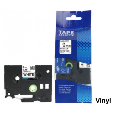 Brother TZE-V221 (9 mm, juoda ant baltos vinilinė) – Eco