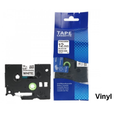 Brother TZE-V231 Lipni juostelė (12 mm, juoda ant baltos vinilinė) – Eco