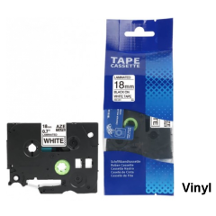 Brother TZE-V241 Lipni juostelė (18 mm, juoda ant baltos vinilinė) – Eco