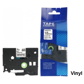Brother TZE-V241 Lipni juostelė (18 mm, juoda ant baltos vinilinė) – Eco