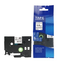 Brother HSe-211 (HSe-211E) termo vamzdelis 5,8 mm, juodas ant balto – Premium