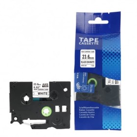 Brother HSe-251 termo susitraukiantis vamzdelis 23,6 mm (juoda ant balto) – Premium