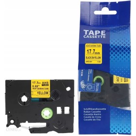 Termo vamzdelis, juostelė  Brother HSE-641, 17.7mm. (Geltona/ Juoda) Premium