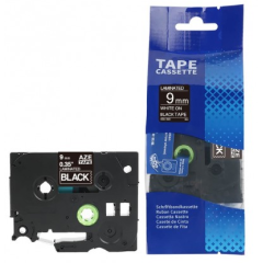 Brother TZE-325 lipni juostelė (9 mm, balta ant juodos) – Eco