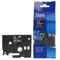 Brother TZE-355 lipni juostelė (24 mm, balta ant juodos) – Eco Brother TZE-355 lipni juostelė (24 mm, balta ant juodos) – Eco