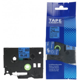 Brother TZE-551 Lipni juostelė (24 mm, juoda ant mėlynos) – Eco