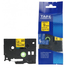 Brother TZE-621 Lipni juostelė (9 mm, juoda ant geltonos) – Eco