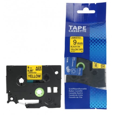 Brother TZE-621 Lipni juostelė (9 mm, juoda ant geltonos) – Eco