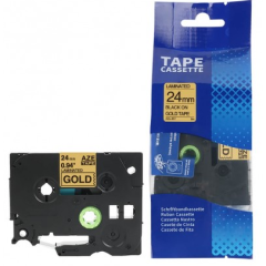 Brother TZE-851 Lipni juostelė (24 mm, juoda ant auksinės) – Eco Brother TZE-851 Lipni juostelė (24 mm, juoda ant auksinės) – Eco