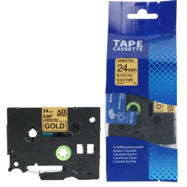 Brother TZE-851 Lipni juostelė (24 mm, juoda ant auksinės) – Eco