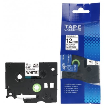 Brother TZe-FX231 Lipni juostelė (12 mm, juodas ant baltos, lanksti) – Premium Brother TZe-FX231 Lipni juostelė (12 mm, juodas ant baltos, lanksti) – Premium