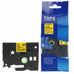 Brother TZE-FX651 Lipni juostelė (24 mm, juodas ant geltonos, lanksti) – Eco Brother TZE-FX651 Lipni juostelė (24 mm, juodas ant geltonos, lanksti) – Eco