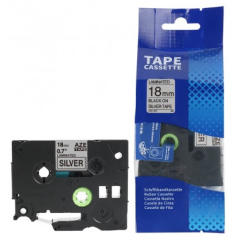 Brother TZE-M941 Lipni juostelė (18 mm, juoda ant matinės sidabrinės) – Eco