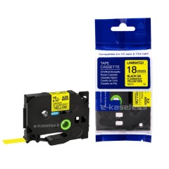 Lipni juostelė Brother TZE-C41 18mm. (fluorescentinė geltona)  – ECO