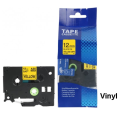 Brother TZE-V631 Lipni juostelė (12 mm, juoda ant geltonos vinilinė) – Eco