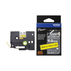 Termo vamzdelio juosta Brother HSE-621E, 9 mm (geltona ant juodo) – Originalas